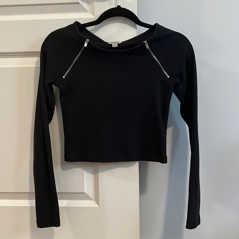 Guess Crop Top Long-Sleeve